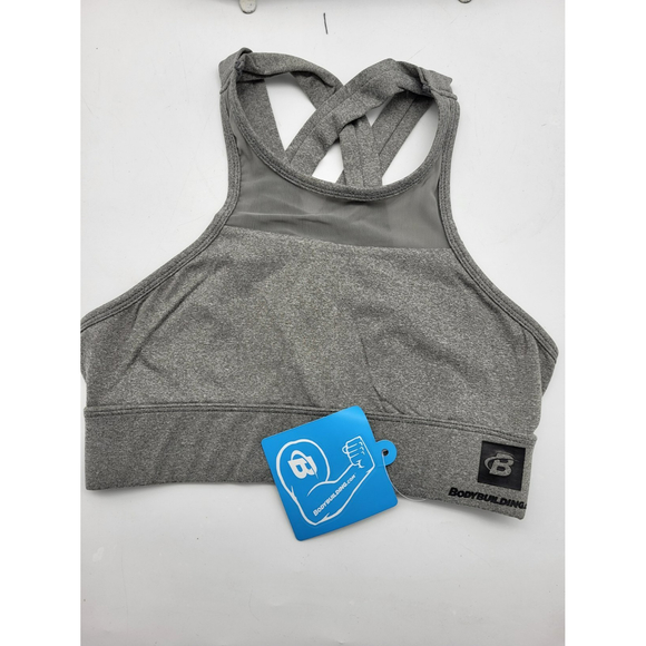 NWT Bodybuilding.com Gray Workout Bra - Picture 2 of 10